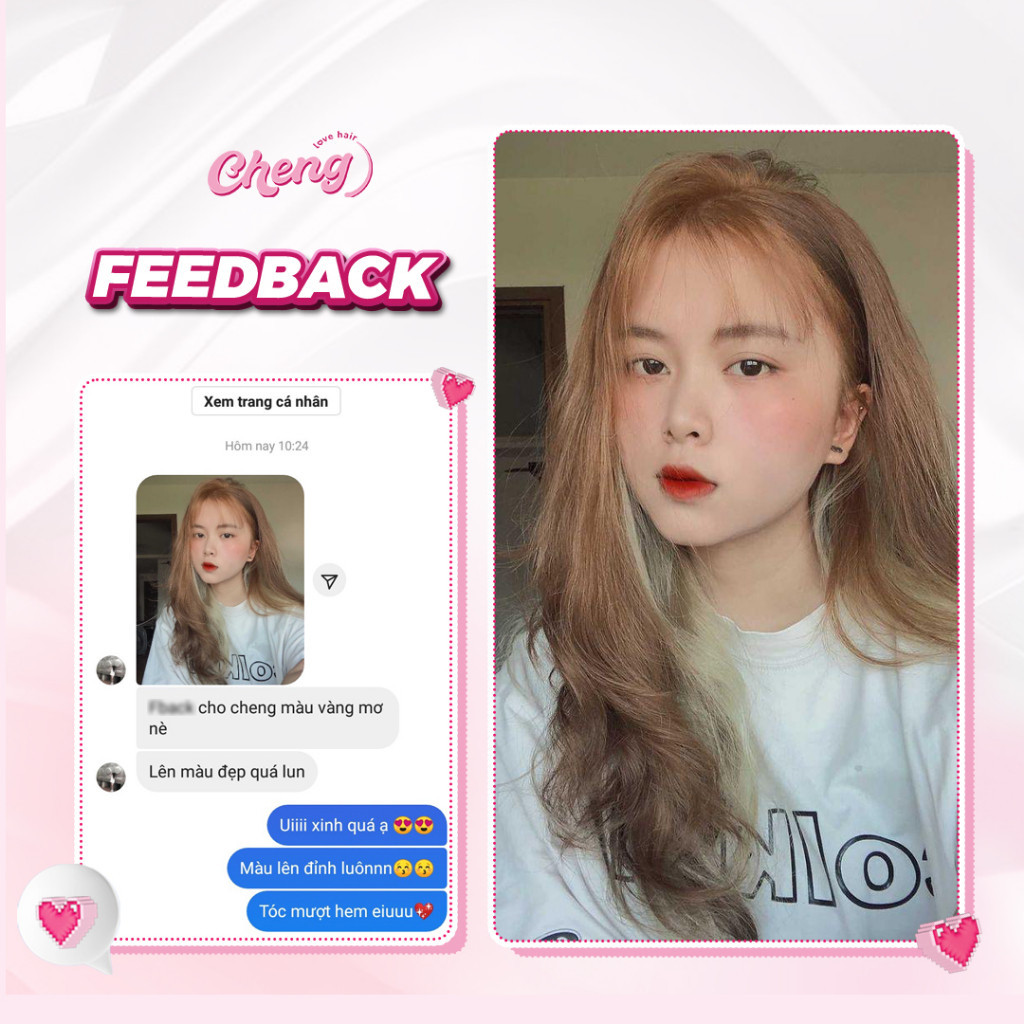 Thuốc Nhuộm Tóc Màu VÀNG MƠ Không Tẩy | Chenglovehair, Chenglovehairs