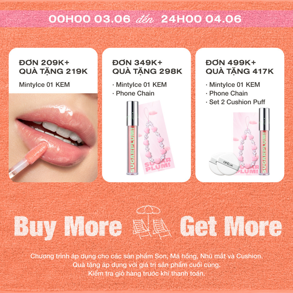 Son Tint Bóng OFÉLIA Lolli Glow Tint (3.9g)