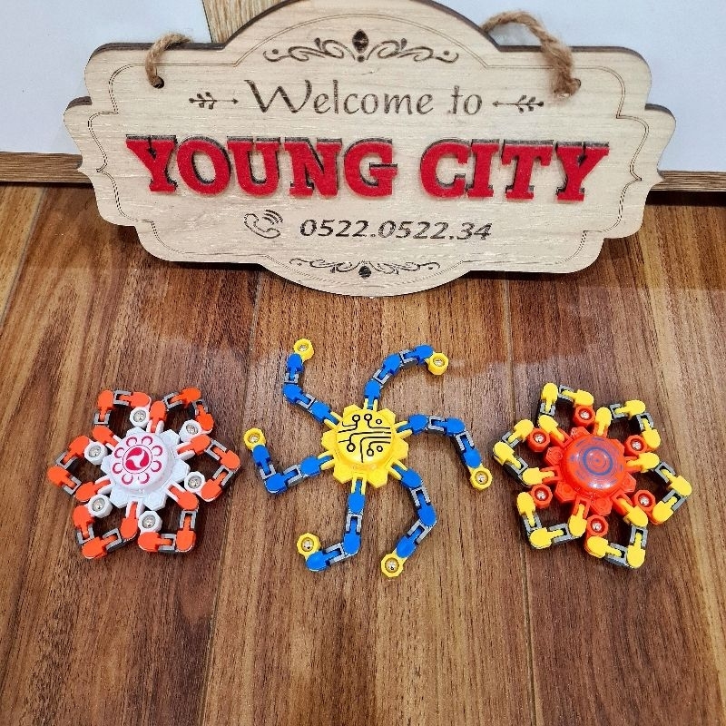 Đồ Chơi Spinner Con Quay Spiner Robot Biến Hình 6 Cánh YOUNGCITYSHOP
