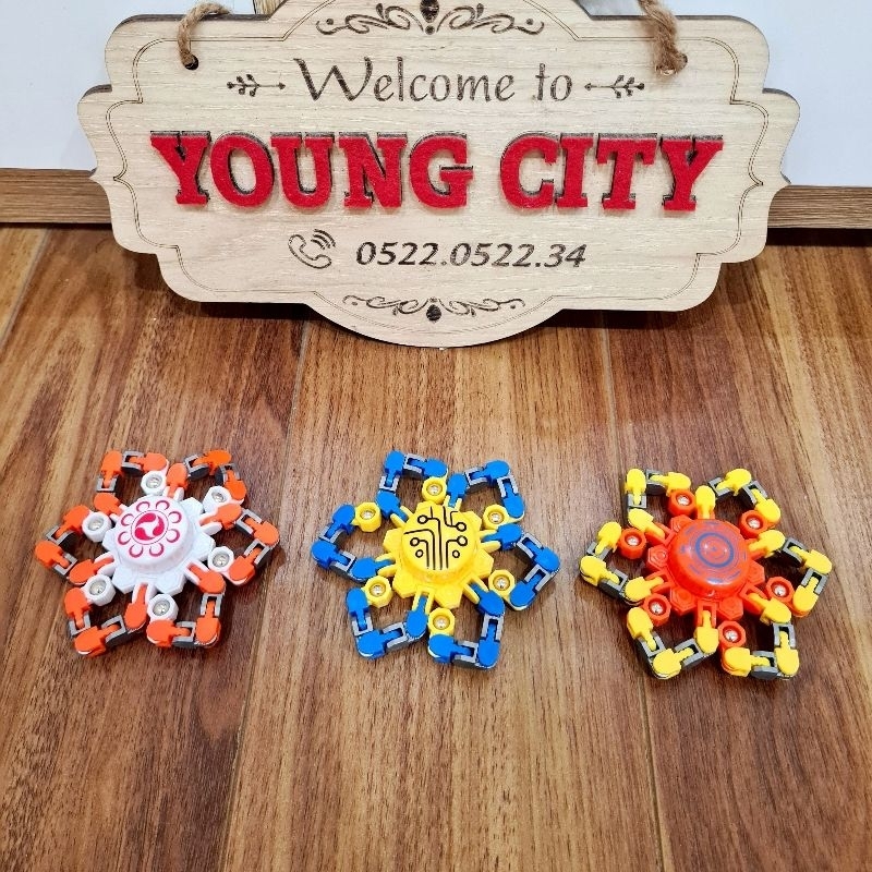 Đồ Chơi Spinner Con Quay Spiner Robot Biến Hình 6 Cánh YOUNGCITYSHOP
