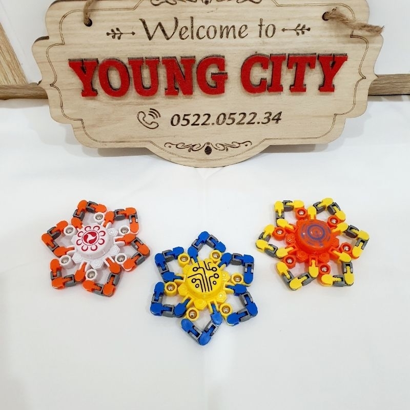 Đồ Chơi Spinner Con Quay Spiner Robot Biến Hình 6 Cánh YOUNGCITYSHOP
