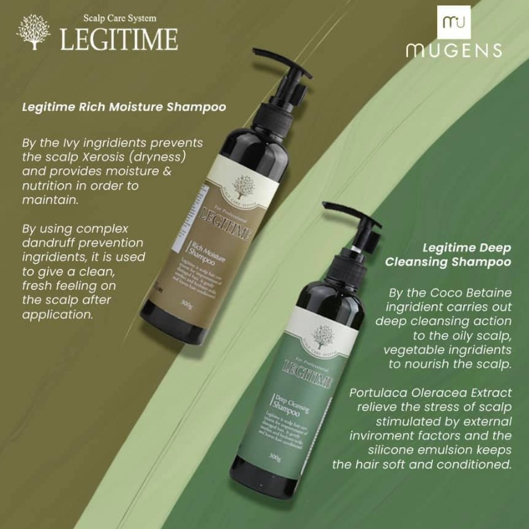 Dầu Gội Thảo Dược Welcos Legitime Deep Shampoo – Ngăn rụng tóc, Kích thích mọc tóc, sạch gàu.