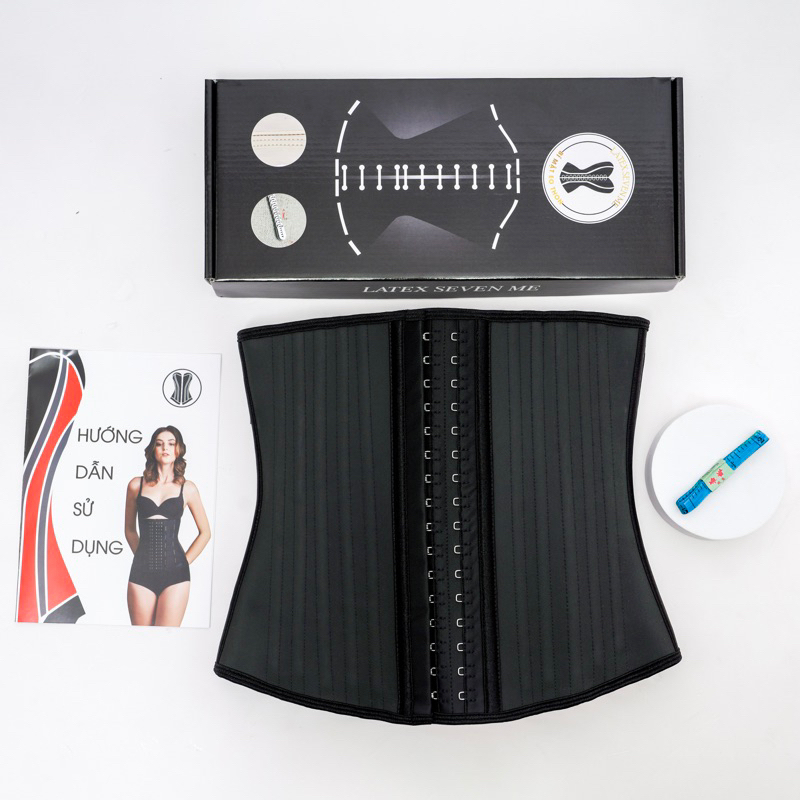 [TẶNG LÓT+ XƯƠNG TO BỀN+BẢO HÀNH 2 NĂM] Đai Nịt Bụng Latex 25 Xương gen nịt bụng Nhập Khẩu.