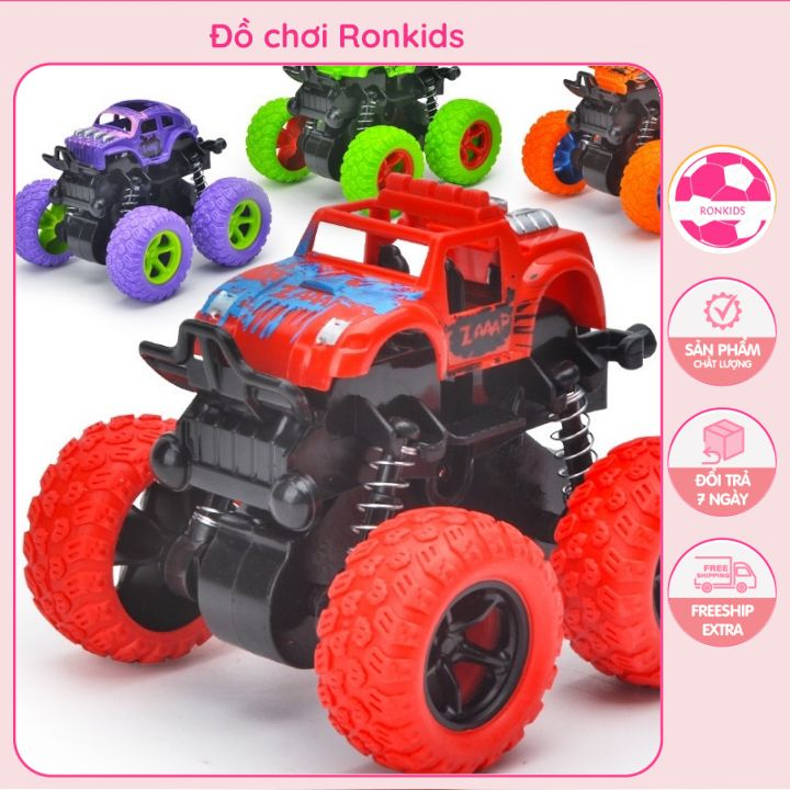Ô tô đồ chơi địa hình, oto địa hình chạy đà xoay 360 độ có giảm xóc bền bỉ