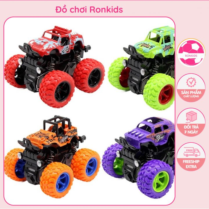 Ô tô đồ chơi địa hình, oto địa hình chạy đà xoay 360 độ có giảm xóc bền bỉ