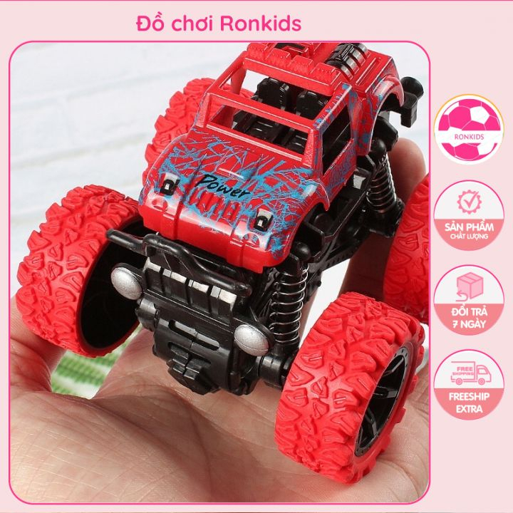 Ô tô đồ chơi địa hình, oto địa hình chạy đà xoay 360 độ có giảm xóc bền bỉ