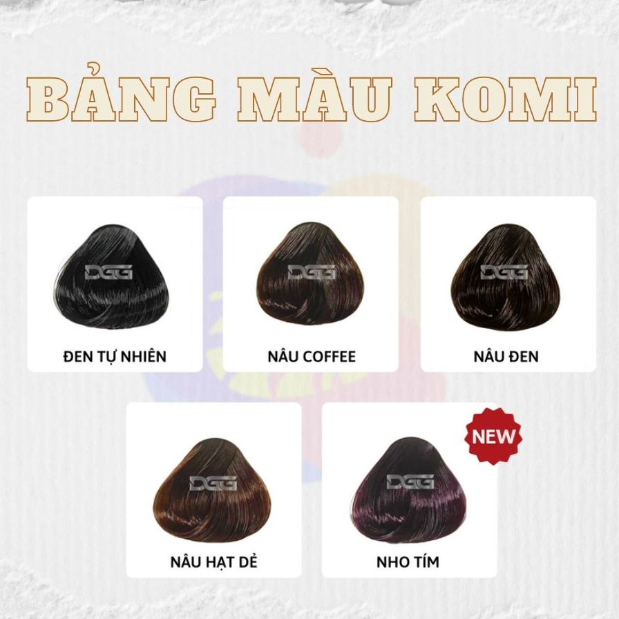 (Chính Hãng – Tem Chống Giả) Dầu Gội Komi Nhật Bản Dầu Gội Phủ Bạc Nhật Bản Giúp Phủ Đen Tóc Không Dín Da Đầu Chai 500ml