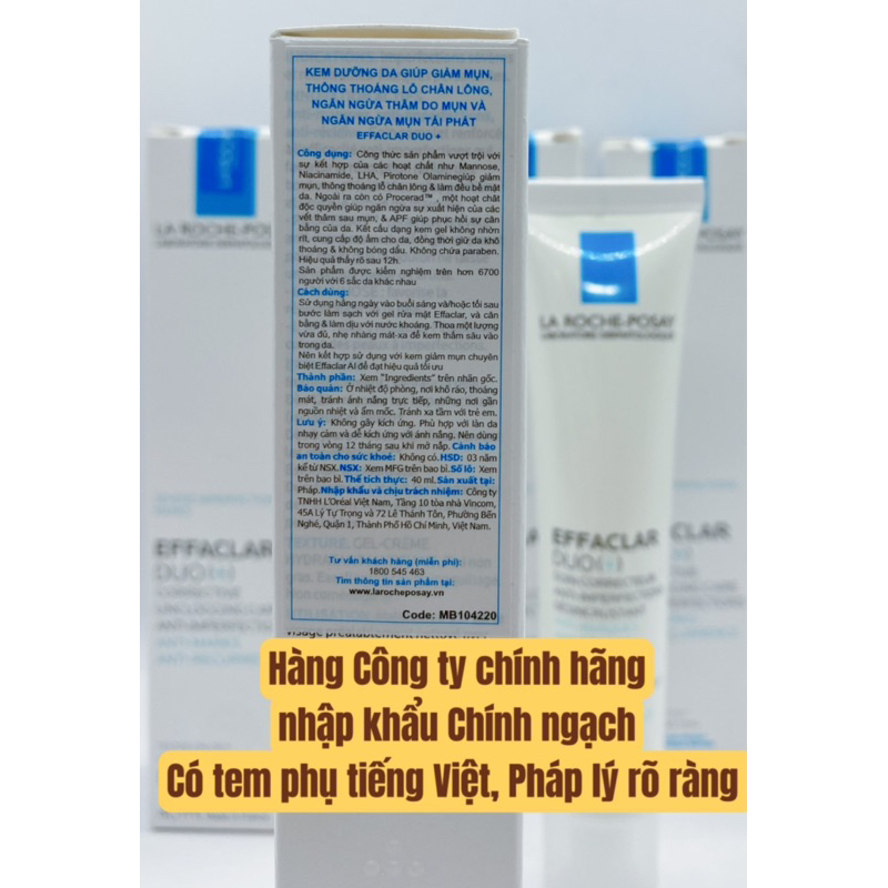 Kem mụn effaclar Duo+ 40ml
