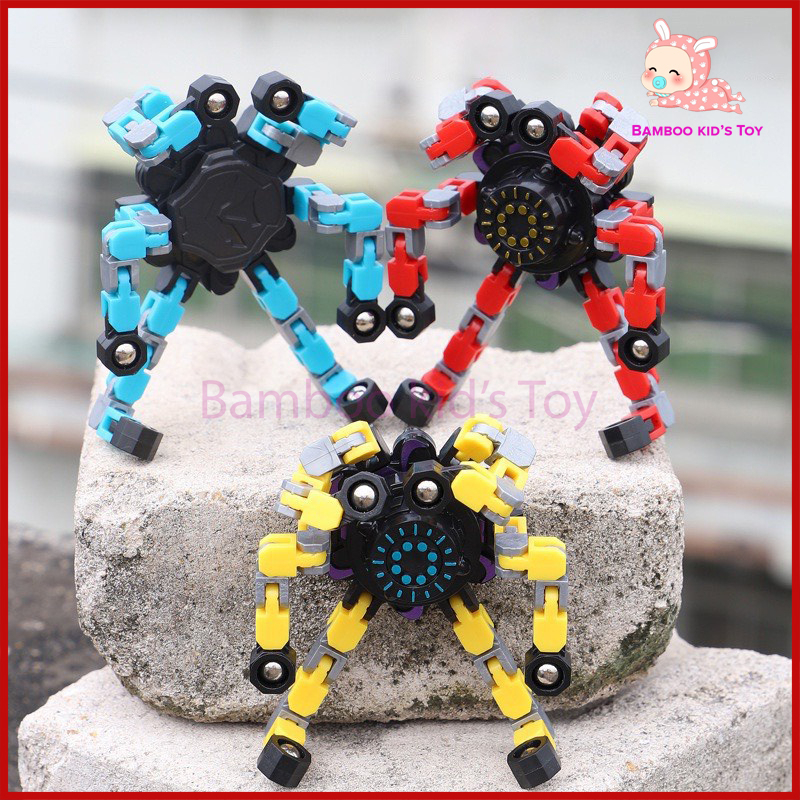 Đồ chơi con quay spinner Robot biến hình giải trí cho bé