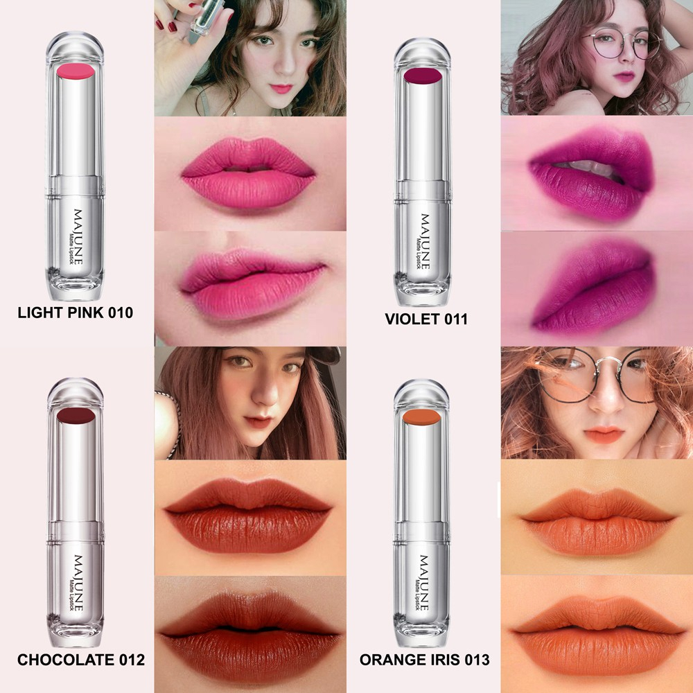 Son lì thiên nhiên mịn môi MAJUNE 3.5g