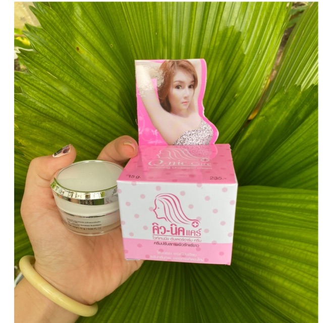[Mẫu Mới 2023] Kem thâm nách Qnic, Giẩm thâm mông, Gối, Bikini Q-nic Care Whitening Underarm Cream Thái Lan  15G