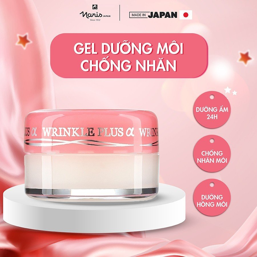 Son Hũ Dưỡng Môi Chống Nhăn và Khô Môi NARIS Wrinkle Plus Alpha Super Lip Repair 10g