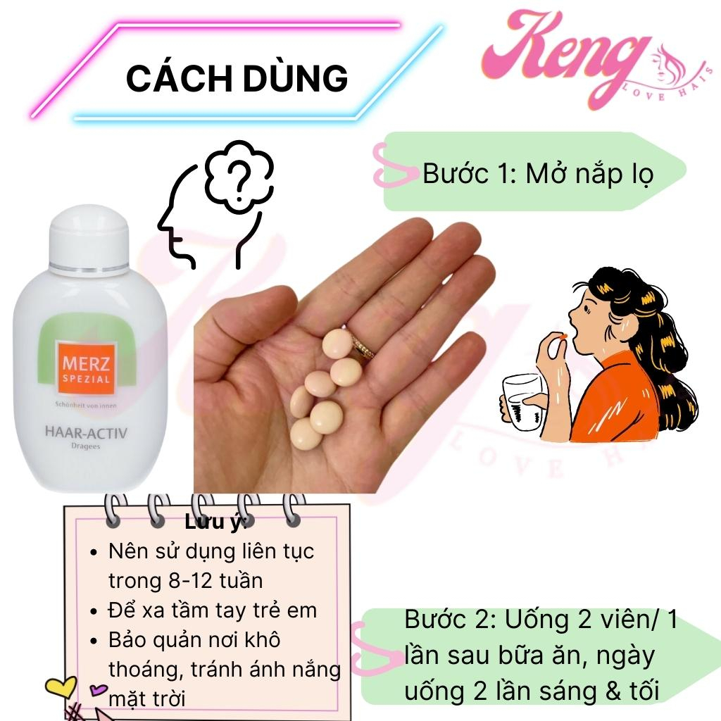 Viên uống mọc tóc Merz Special Haar-Activ 120 viên Đức giảm gãy rụng, kích mọc tóc nhanh