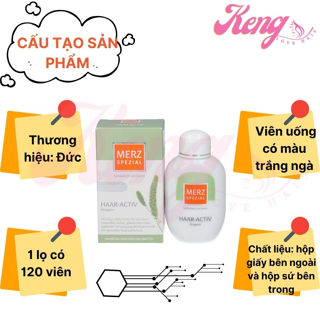 Viên uống mọc tóc Merz Special Haar-Activ 120 viên Đức giảm gãy rụng, kích mọc tóc nhanh