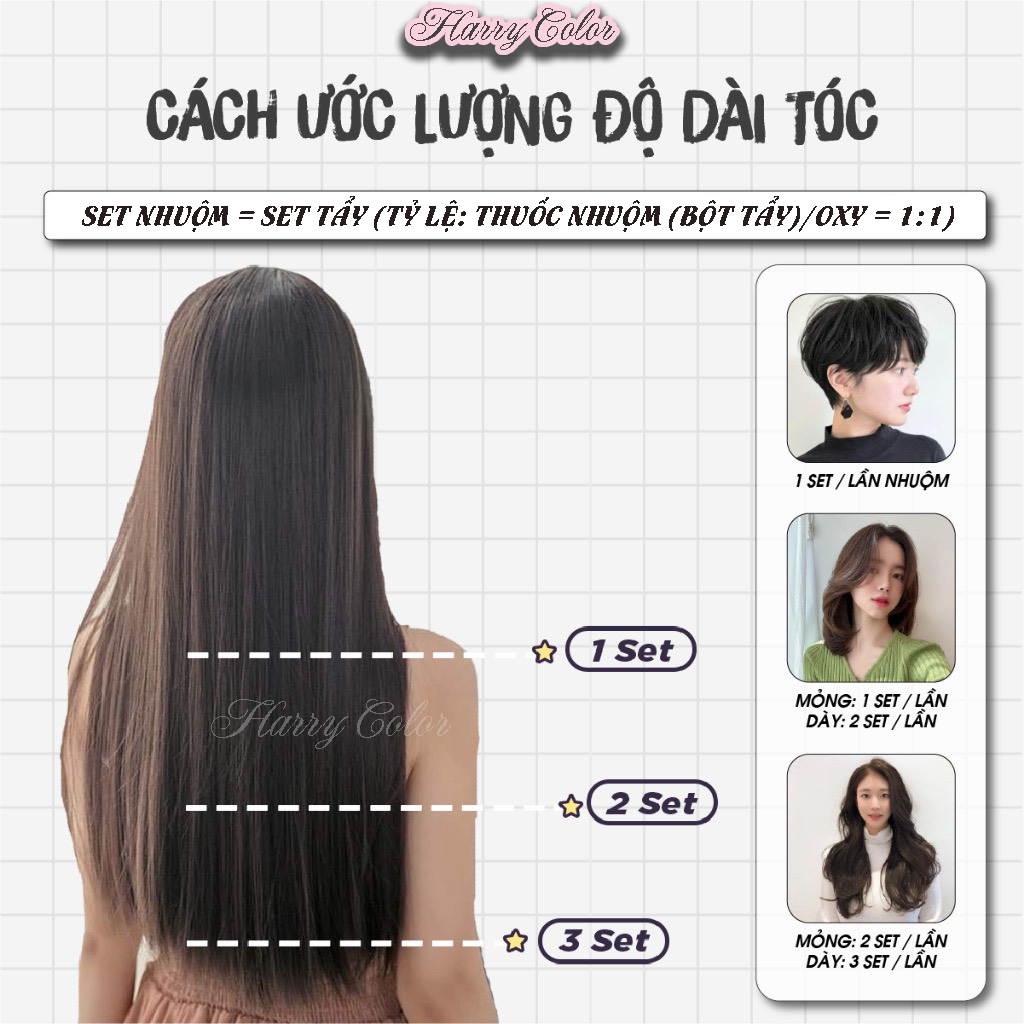 Thuốc nhuộm tóc màu Nâu Tây Ánh Vàng, thuốc nhuộm tóc không cần tẩy, nhuộm tóc tại nhà, tặng oxy + găng tay | HarryColor