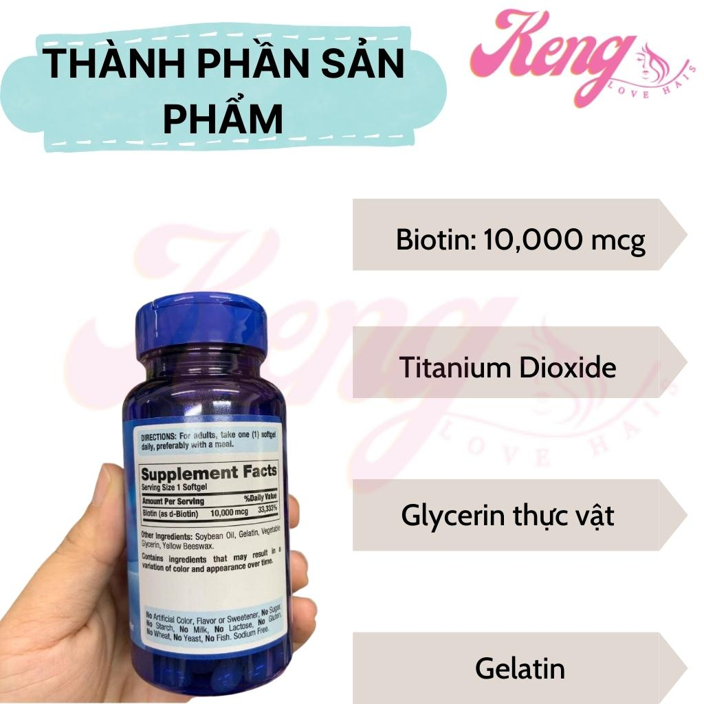 Viên uống mọc tóc Puritan’s pride Ultra Mega Biotin 10.000mcg 100 viên Mỹ ngăn rụng tóc | Kenglovehair, Kenglovehairs