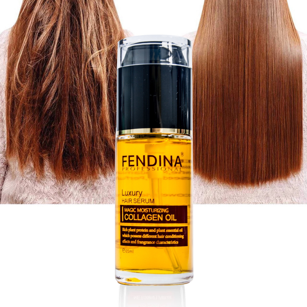 Tinh dầu dưỡng tóc FENDINA LUXURY COLLAGEN OIL 65ml dành cho tóc khô, tẩy, nhuộm