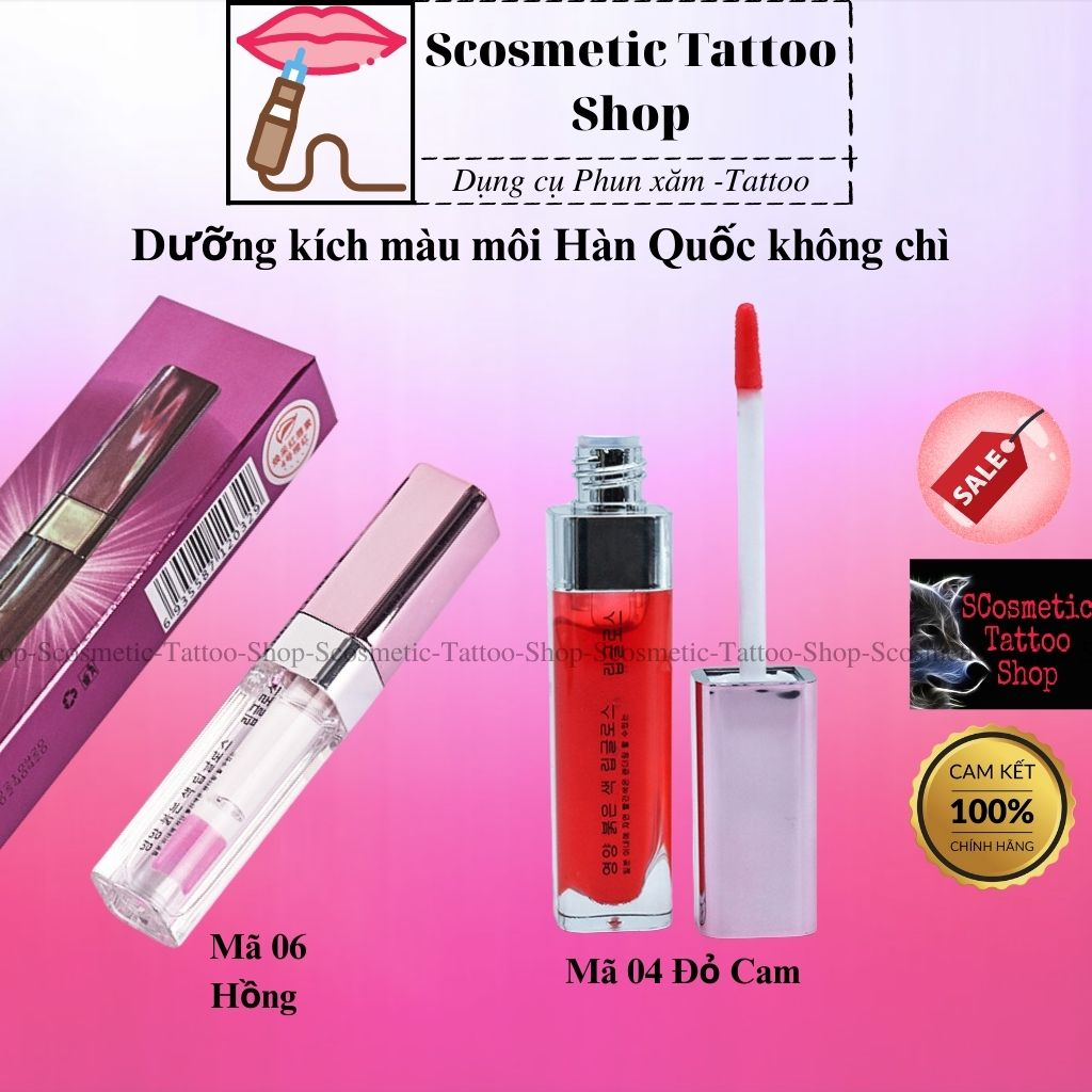 Dưỡng kích màu môi Hàn Quốc,Dưỡng môi phun xăm không chì  -Chính Hãng