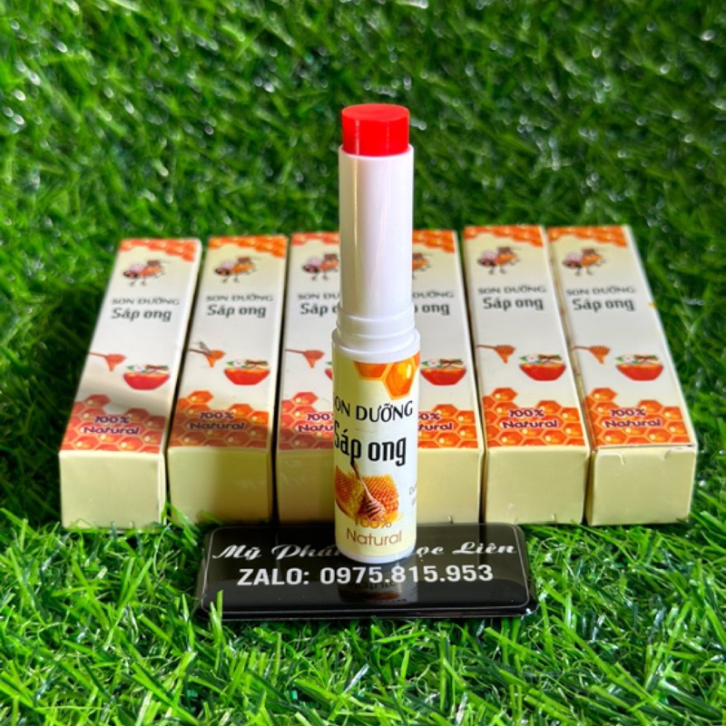 Dưỡng kích màu sau xăm sáp ong đỏ cam 5g