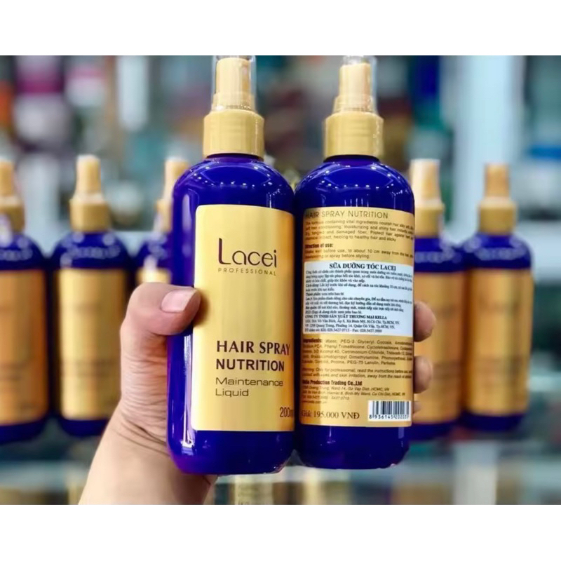 ( Gì  Cũng  Rẻ ) Xịt Dưỡng Tóc  LACEI NUTRITION 200ML DATE [2027/2026] _ (xịt dưỡng tóc lacei tím)