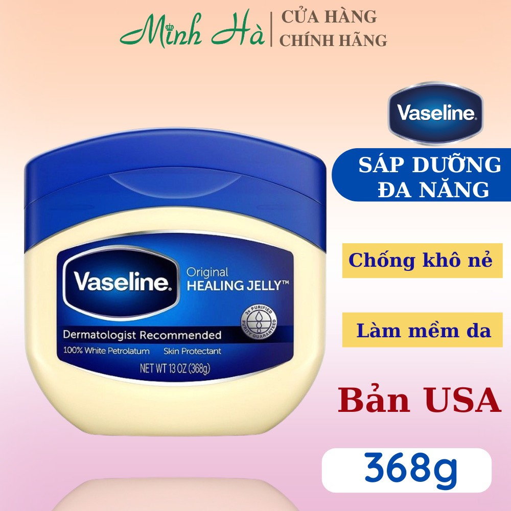 Sáp dưỡng ẩm Vaseline Mỹ 100% Pure Petroleum Jelly Original 49g, 50g, 100g – Đa Năng