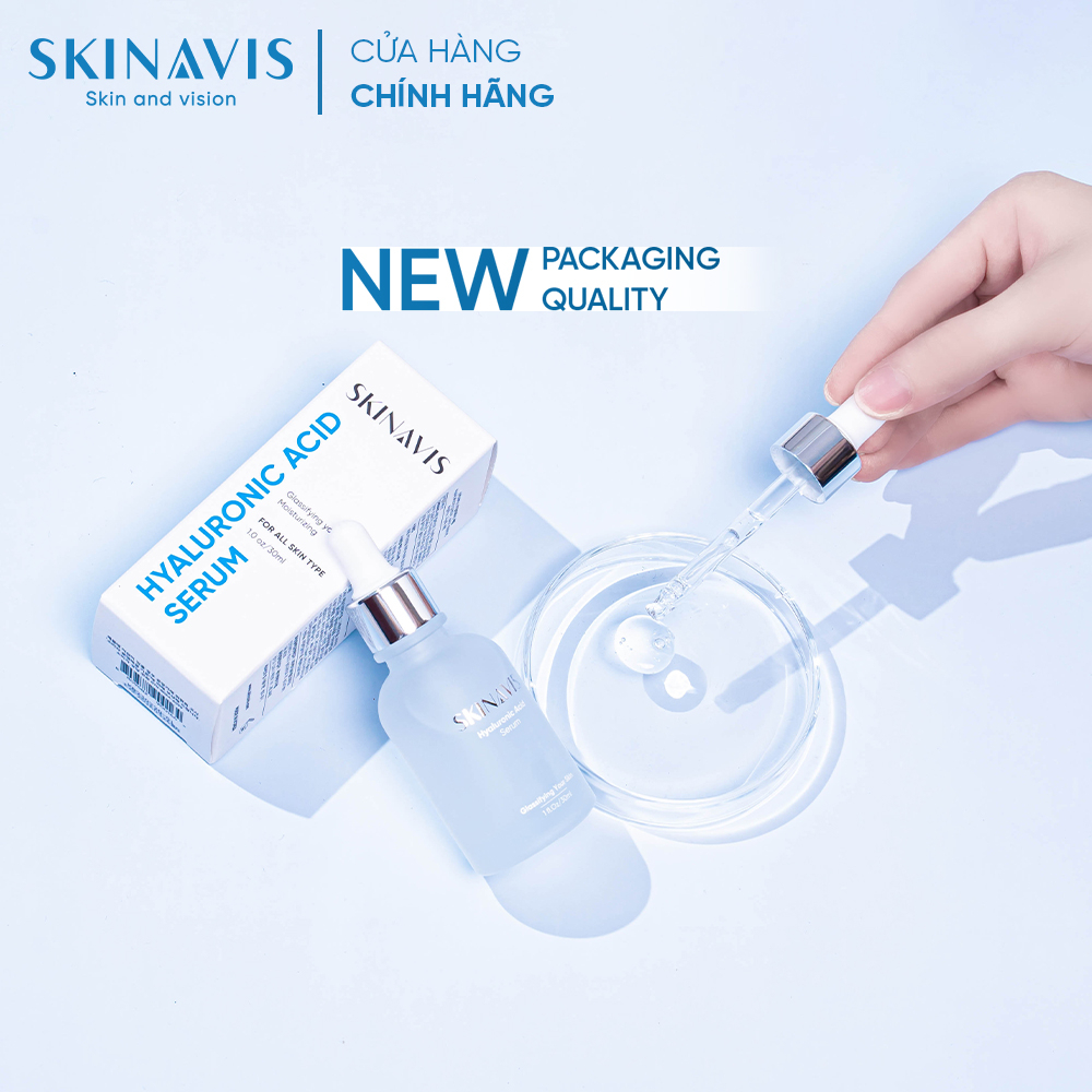 [SKINAVIS OFFICIAL] SERUM cấp ẩm Skinavis chứa Hyaluronic Acid và B5 dành cho mọi loại da – 30ml