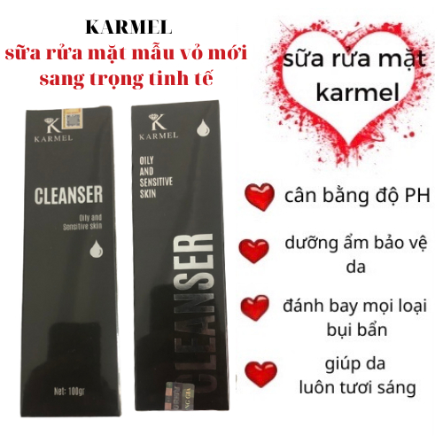 sữa rửa mặt karmel không bọt cân bằng độ PH cho da