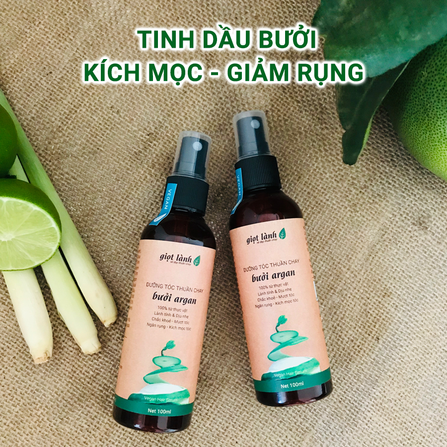 Xịt bưởi mọc tóc, xịt dưỡng tóc giúp kích mọc, giảm gãy rụng, thơm tóc Giọt Lành 100ml