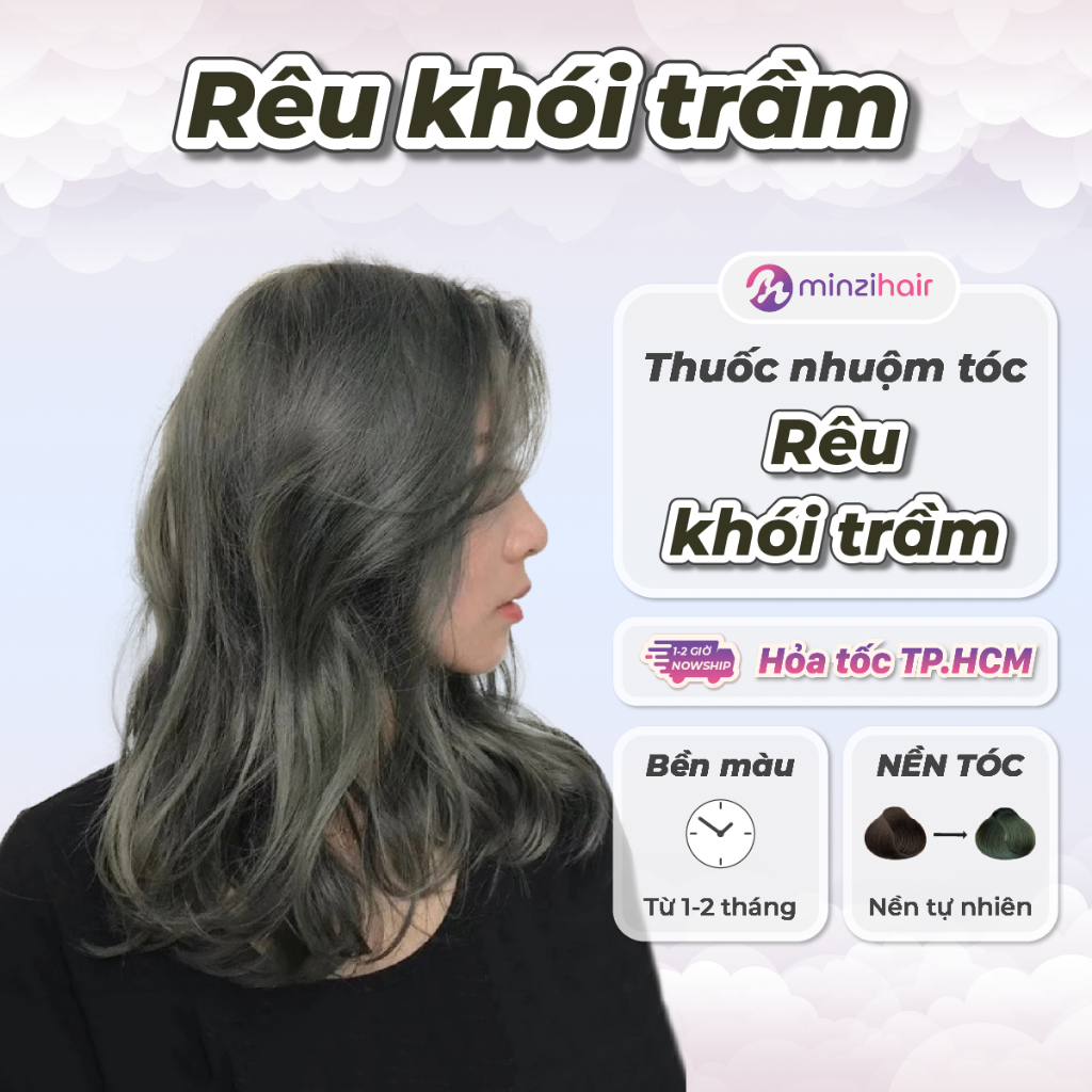 Thuốc nhuộm tóc Rêu Khói Trầm [KHÔNG TẨY] – Minzihair, Minzihair HCM