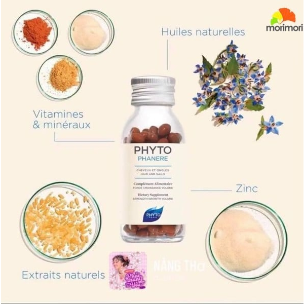 Viên uống PHYTO Phanere hỗ trợ mọc tóc, dưỡng móng – hộp 120v