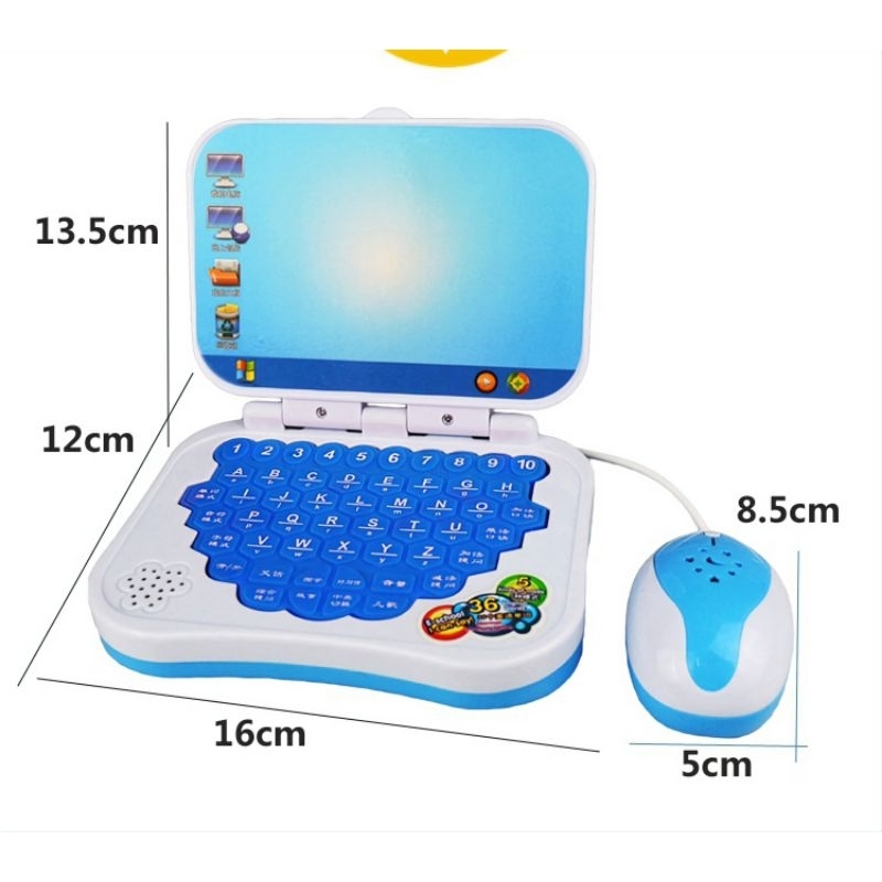 Máy tính đồ chơi, laptop đồ chơi cho bé, đồ chơi trẻ em giúp bé tránh điện thoại