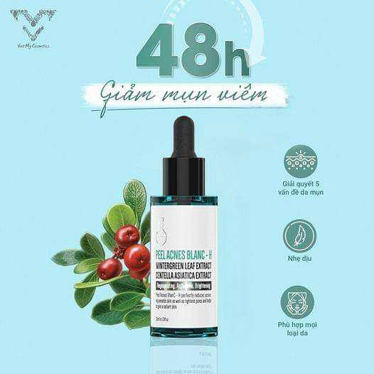 ???Tinh chất loại bỏ mụn thâm phục hồi dưỡng trắng da Peel acnes H detox blanc???