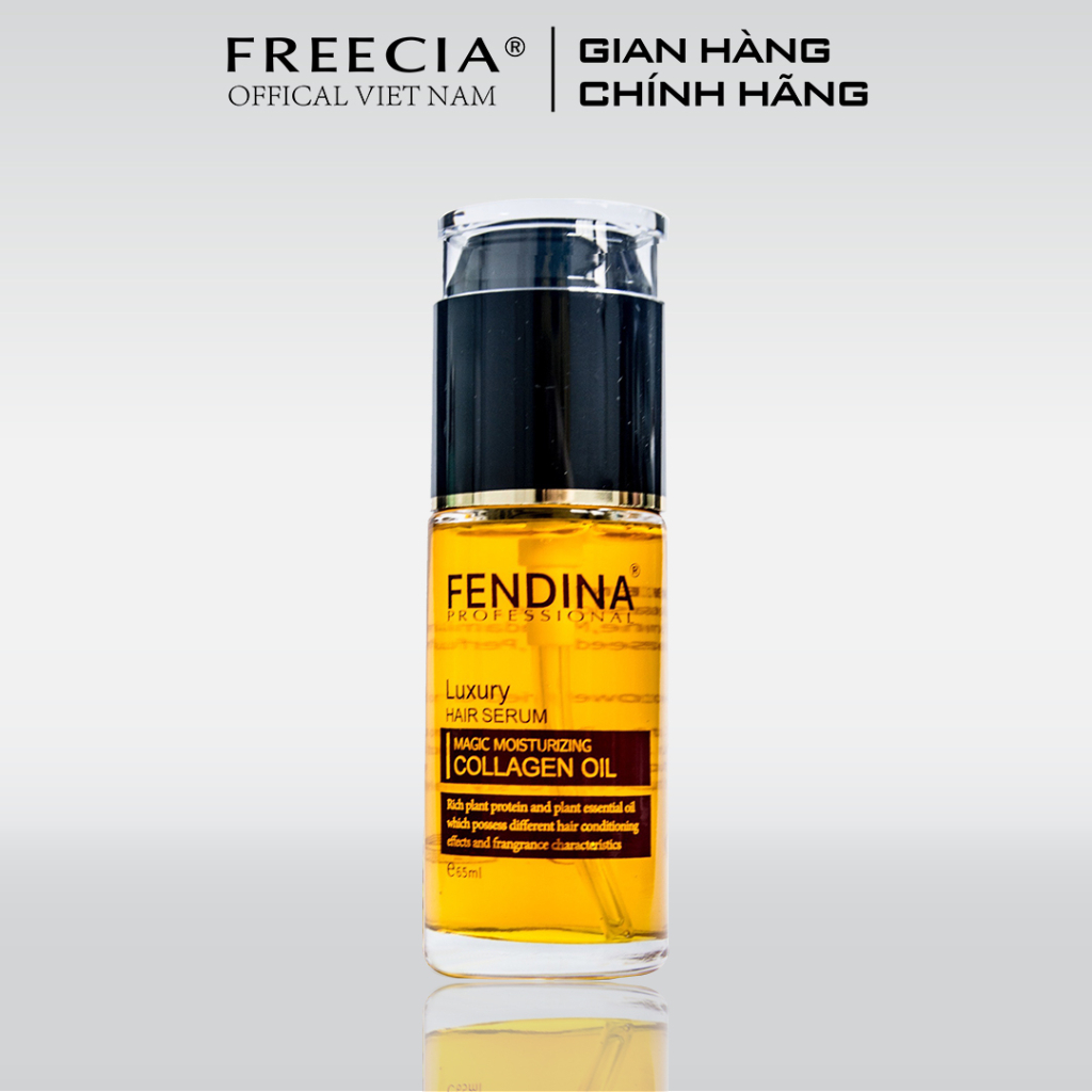 Tinh dầu dưỡng tóc FENDINA LUXURY COLLAGEN OIL 65ml dành cho tóc khô, tẩy, nhuộm