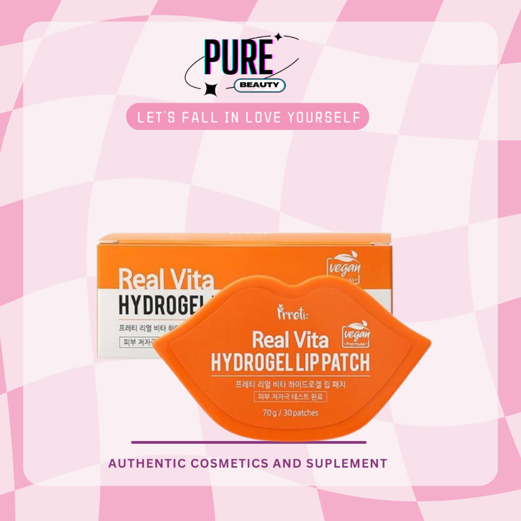 Mặt Nạ Dưỡng Hồng Môi Prreti Real Vita Hydrogel Lip Patch 30 miếng – Hàn Quốc
