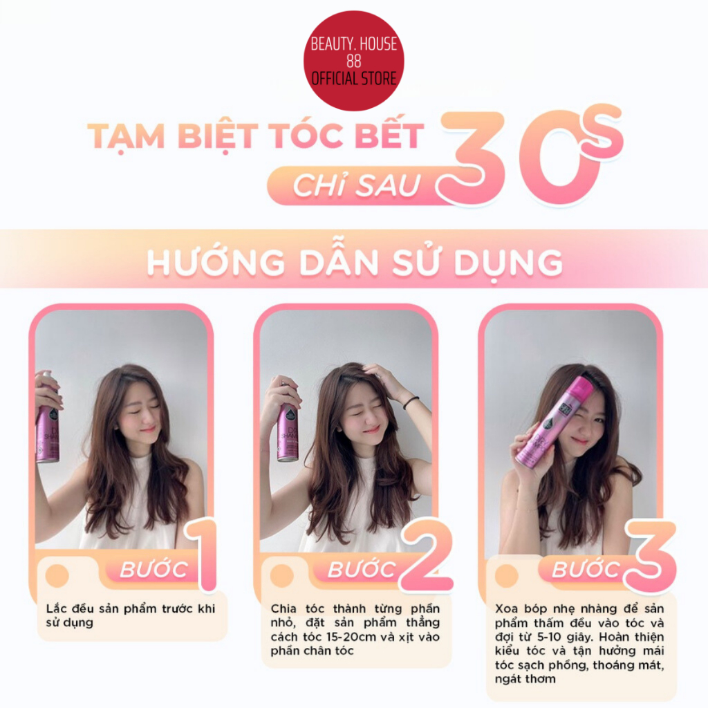 Dầu Gội Khô GIRLZ ONLY Dry Shampoo 200ml – Dầu Gội Tơi Tóc