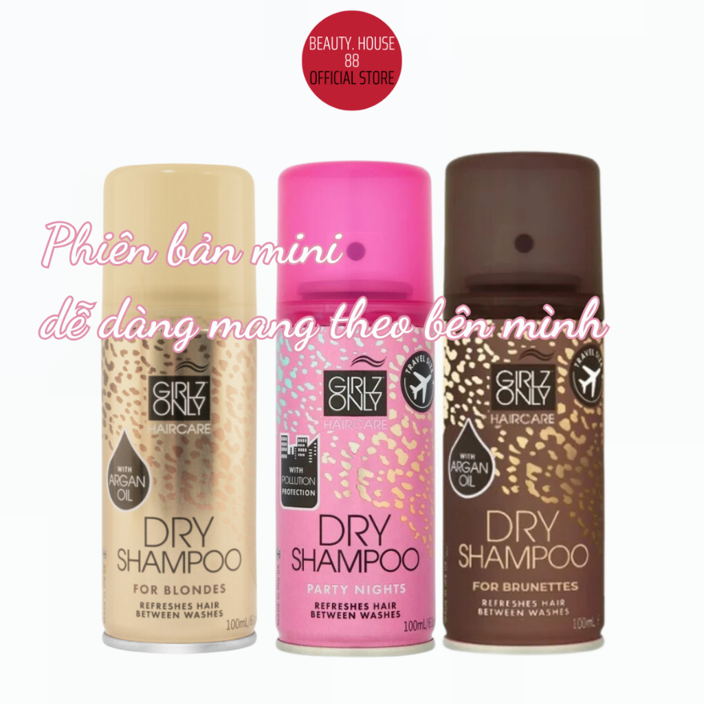 Dầu Gội Khô GIRLZ ONLY Dry Shampoo 200ml – Dầu Gội Tơi Tóc