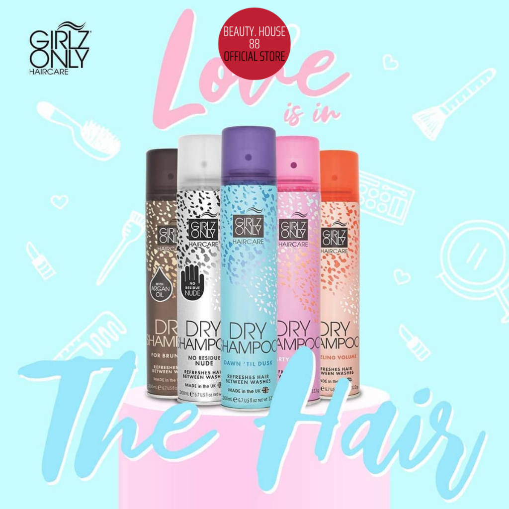 Dầu Gội Khô GIRLZ ONLY Dry Shampoo 200ml – Dầu Gội Tơi Tóc
