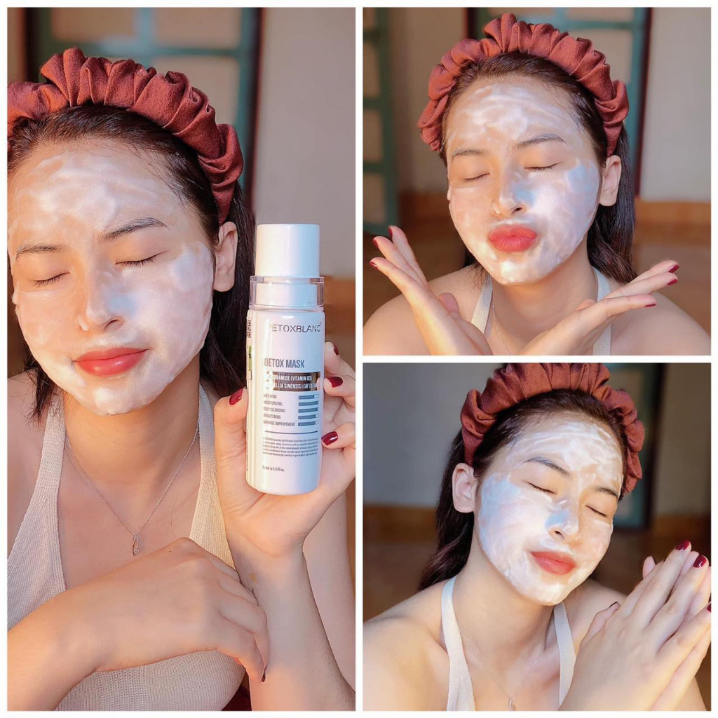 [CHÍNH HÃNG]MẶT NẠ SỦI BỌT THẢI ĐỘC TRẮNG DA NGỪA MỤN CÔNG NGHỆ THAN HOẠT TÍNH-Detox Mask 150ml
