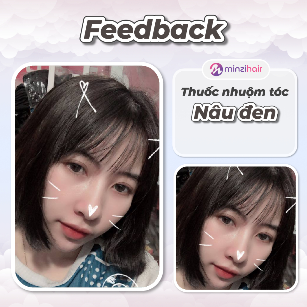 Thuốc Nhuộm Tóc Màu Nâu Đen – Lên Từ Mọi Nền Tóc – Minzihair, Minzihair HCM
