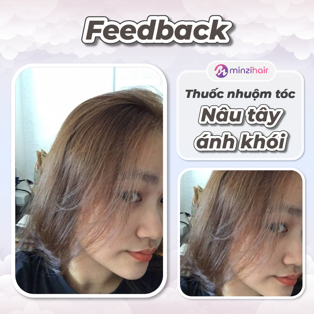 Thuốc nhuộm tóc Nâu Tây Ánh Khói – Không Tẩy Tóc – Minzihair, Minzihair HCM
