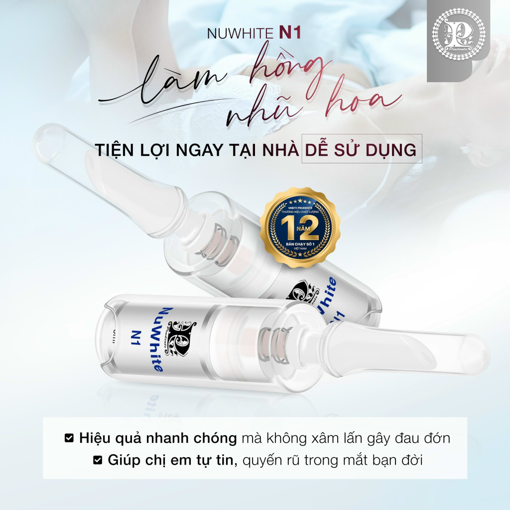 Kem Nuwhite Mibiti Prudente hồng nhũ hoa N1, hồng vùng kín nuwhite V1,Khử thâm nách mông bẹn H6, hồng môi nuwhite L1A