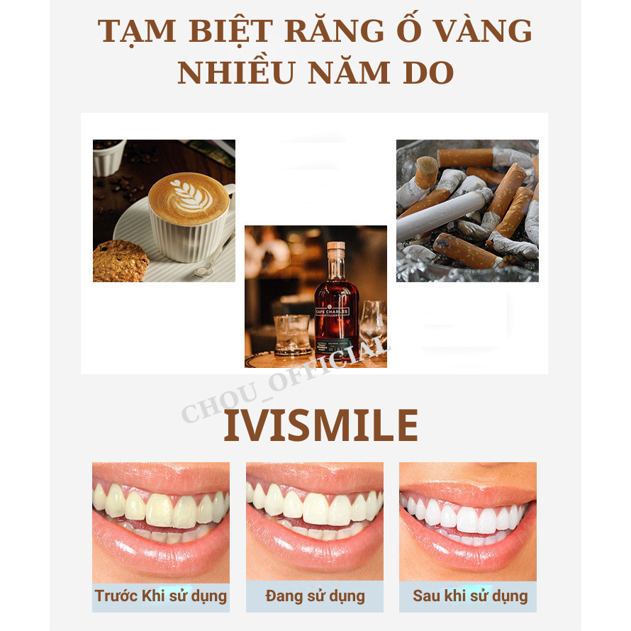 [Tặng 1 gói] Miếng dán tẩy trắng răng IVISMILE EXPRESS làm trắng răng NHANH tại nhà, trắng sau 2-3 ngày, duy trì 90 ngày