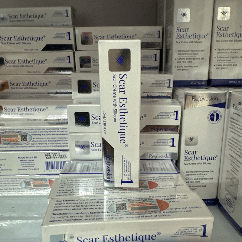 Kem xóa Sẹo Thâm, lấp đầy Sẹo Rỗ, Sẹo Lõm Rejuvaskin Scar Esthetique 10ml