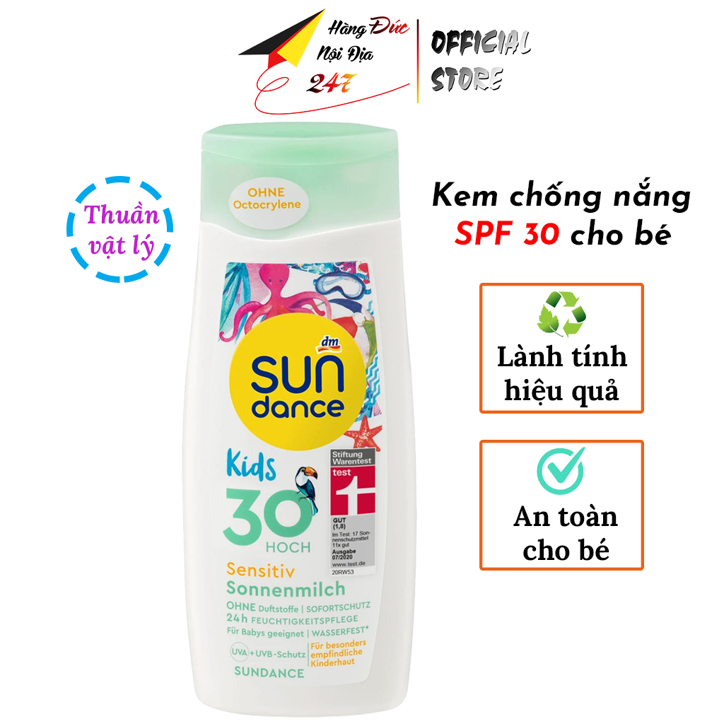 Kem chống nắng cho bé Sundance Kid an toàn cho bé, kcn trẻ em chống tia UV bảo vệ trẻ nhỏ <Hàng Đức>