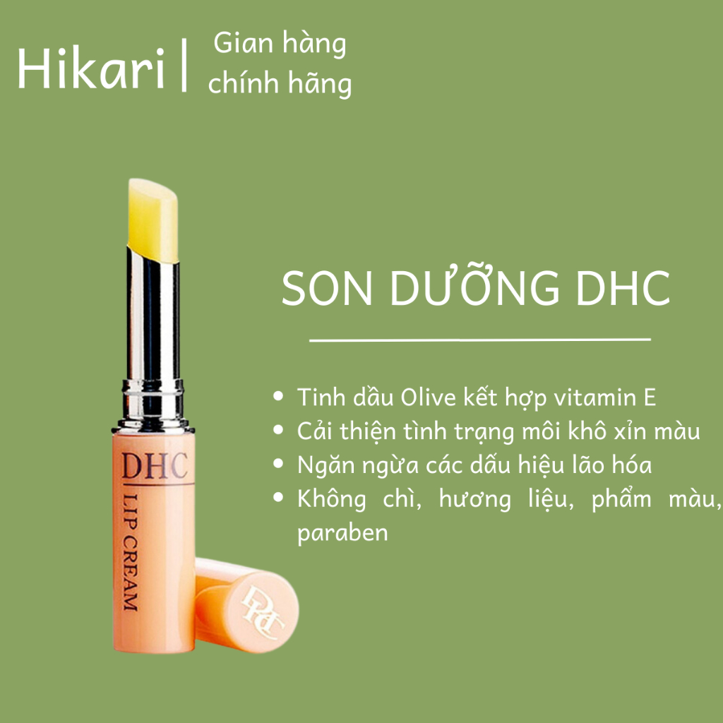 Son dưỡng môi DHC lip Cream 1.5g Nhật Bản mềm môi căng mọng; hỗ trợ ngừa thâm môi hiệu quả; làm hồng môi