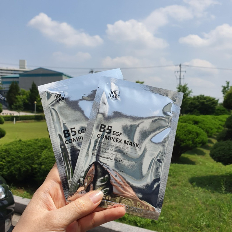 Mặt nạ Kr.Lab B5 EGF complex mask hạn 2027 cấp ẩm phục hồi dưỡng trắng