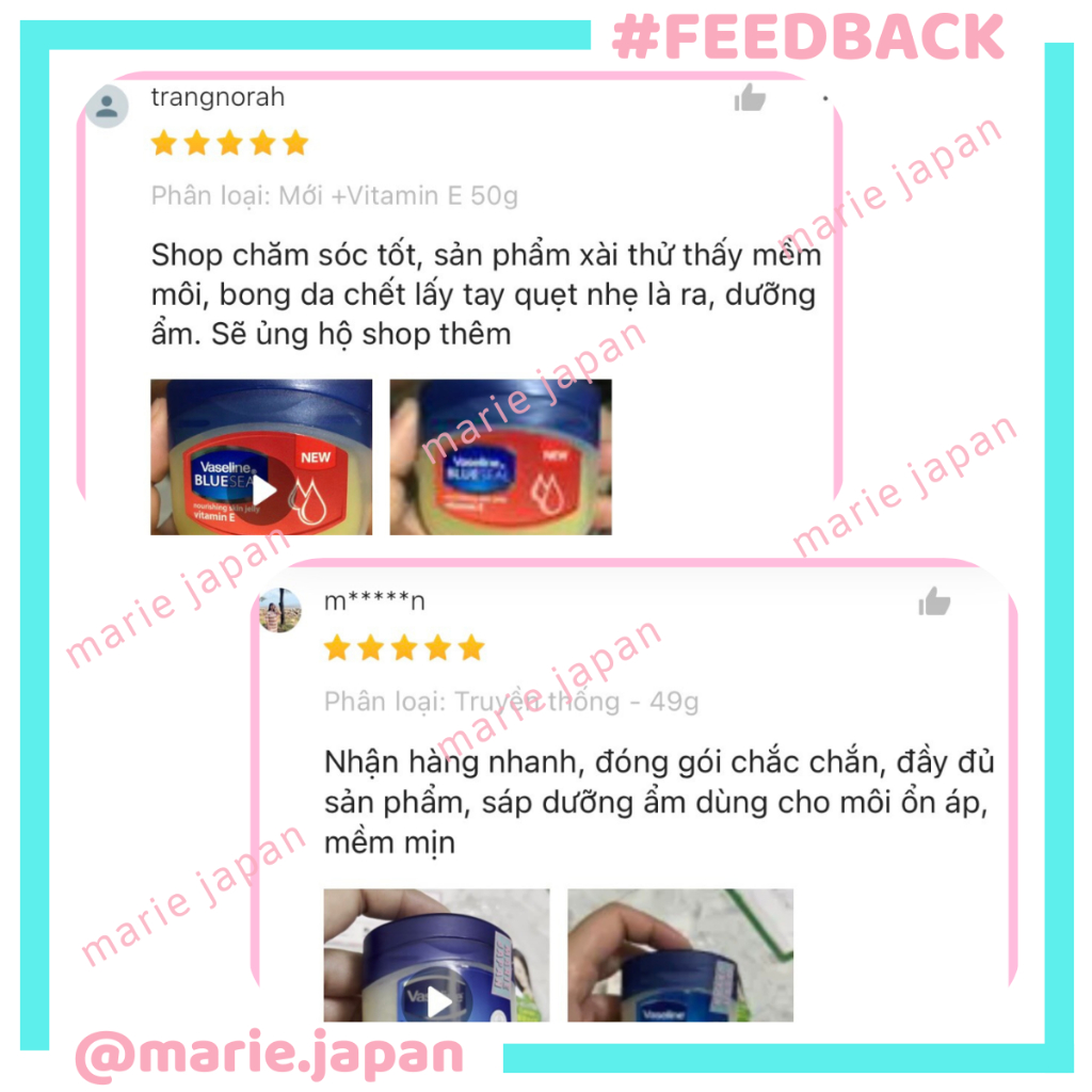 Son Sáp Dưỡng Ẩm Vaseline Đa Năng Mỹ (Dưỡng mềm môi, Dài mi…)