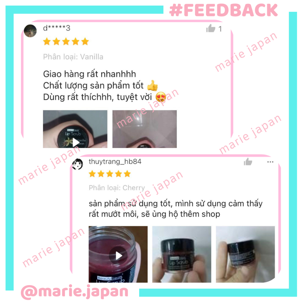 Tẩy Tế Bào Chết Môi Beauty Treats Lip Scrub Mỹ 10.5G