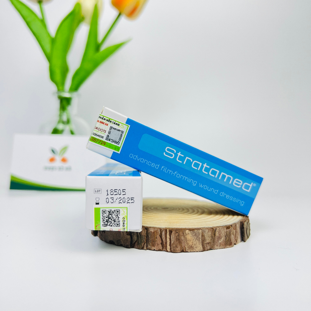 Stratamed Kem sẹo hỗ trợ làm lành vết thương hở và giúp mờ sẹo thâm, sẹo lồi, sẹo lõm,Stratamed chính hãng  5g/10g