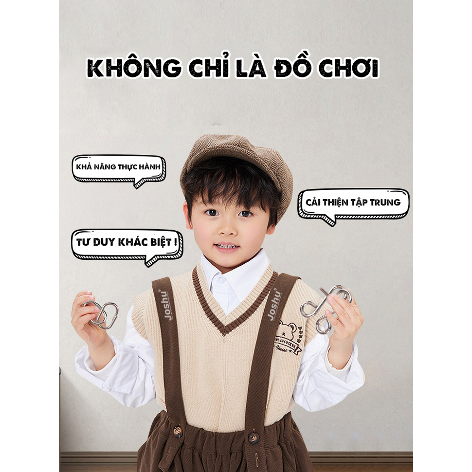 Combo 24 Móc Khóa Đồ Chơi IQ Phát Triển Trí Tuệ Cho Trẻ, Đồ Chơi Trí Tuệ Nhật Bản, Móc Khoá Tư Duy Thông Minh  – MK24